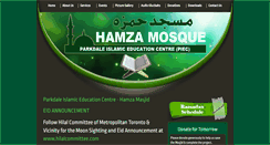 Desktop Screenshot of hamzamasjid.com