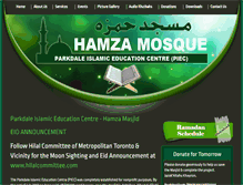 Tablet Screenshot of hamzamasjid.com